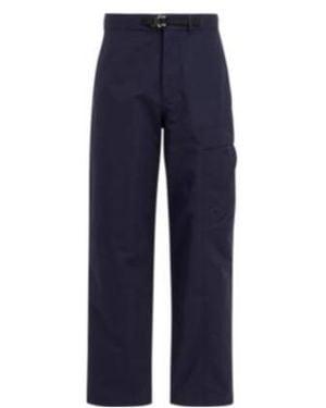 Dior Cargo Trousers With Saddle Pocket - Blue