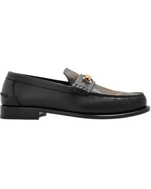 Versace Pattern-Printed Loafers - Black