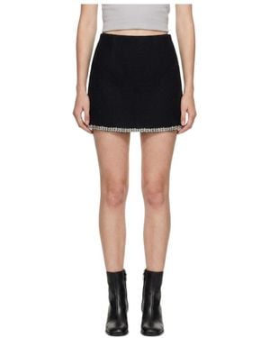 Marissa Chiara Diamond Hem Skirt - Black
