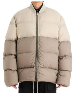 Rick Owens Two-Tone Puffer Jacket - Natural