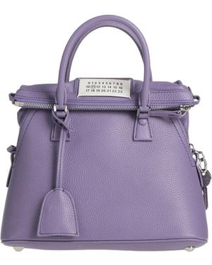 Maison Margiela Plain Colour Handbags - Purple