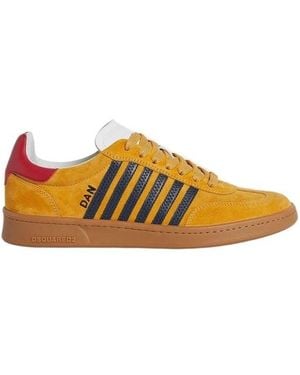 DSquared² Boxer Low-Top Trainers - Yellow