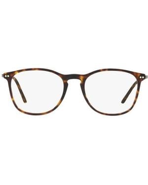 Giorgio Armani Round Frame Glasses - White