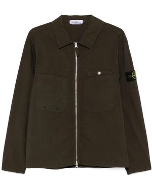 Stone Island Compass-Badge Overshirt - Green