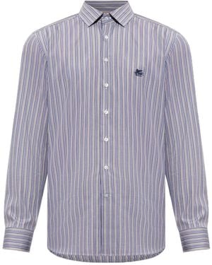 Etro Long-Sleeved Shirt - Blue