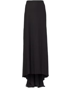 Magda Butrym Re25 Silk-Blend Midi Skirt - Black