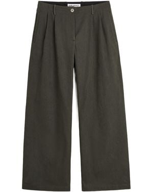 Our Legacy Bridge Relaxed Pleated Trousers - Green