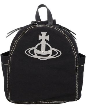 Vivienne Westwood Logo Plaque Backpack - Black