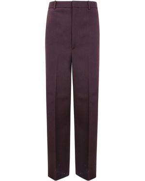 Jil Sander Pleated Trousers - Purple