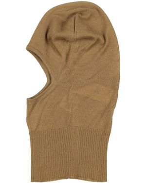 Rick Owens Plain Colour Hats - Natural