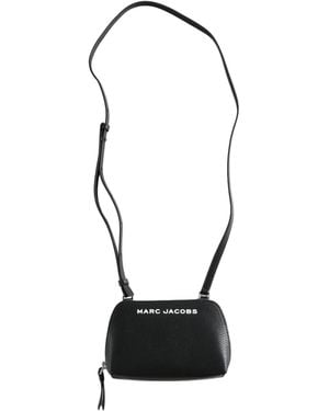 Marc Jacobs Logo-Print Leather Cross Body Bag - White
