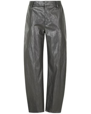 FEDERICA TOSI Casual Trousers With Belt Loops - Grey