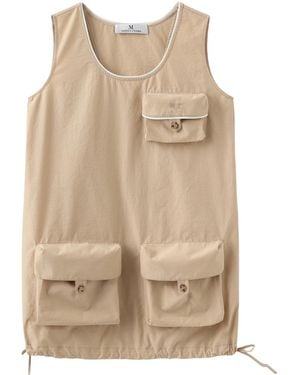 Marissa Chiara Workwear Drawstring Dress - Natural