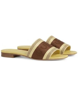 Gucci Strappy Sandals - Metallic