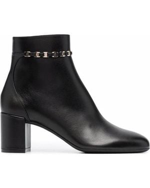 Ferragamo Vara Bow Strap 75Mm Boots - Black