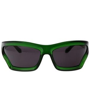 Loewe Irregular X Paula's Ibiza Irregular Frame Sunglasses - Green