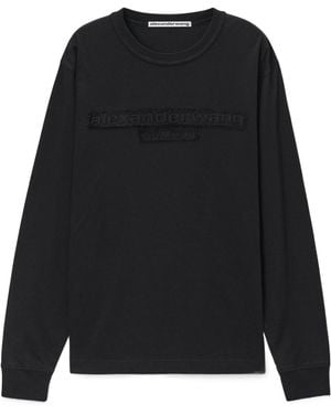 Alexander Wang Logo-Detail Sweatshirt - Black