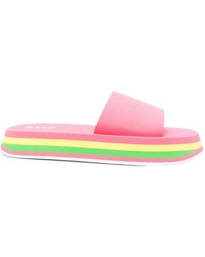 MSGM Sole Open-Toe Sandals - Pink