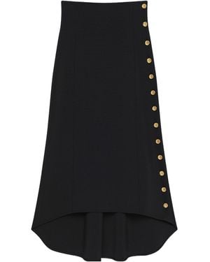 Givenchy Punto Milano Button Detailed Skirt - Black