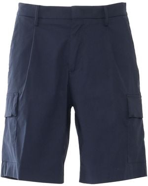 K-Way Cargo Bermuda Shorts - Blue