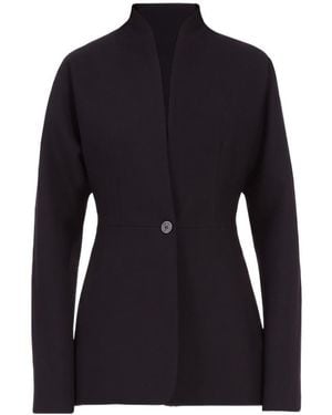 Ferragamo Long-Sleeved Casual Jacket - Blue