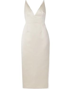 Emilia Wickstead Minimalist Satin Dress - White