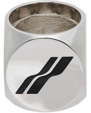 we11done Logo Ring - Gray