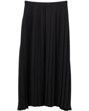 Junya Watanabe Pleated Midi Skirt - Black
