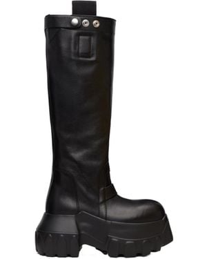 Rick Owens Round-Toed Boots - Black