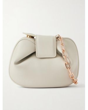 Gabriela Hearst Soft Demi Leather Clutch - Natural