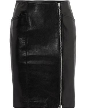 Tom Ford Paneled Leather Mini Skirt - Black