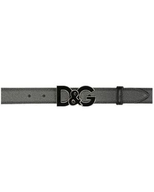 Dolce & Gabbana Logo Belt - White