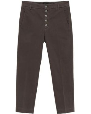Dondup Nima Buttoned Pants - Gray