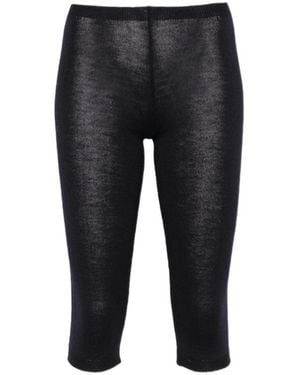 Paloma Wool Ribbed-Waist Leggings - Black