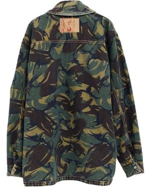 Martine Rose Reversible Shirt Jacket - Green