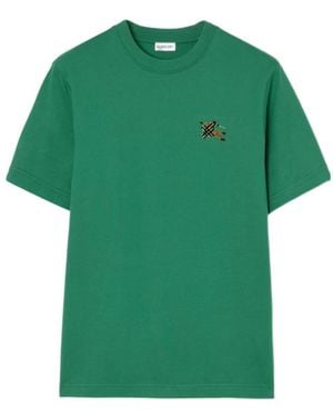 Burberry Knight Cotton T-Shirt - Green