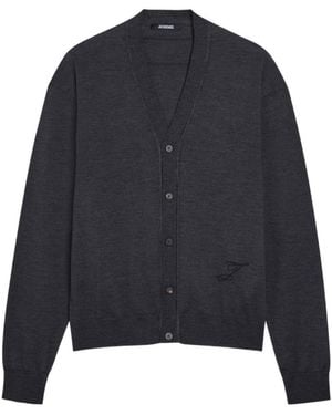 Jacquemus Le Cardigan Merino Wool-Blend Cardigan - Blue