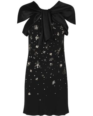 Alberta Ferretti Printed Dress - Black