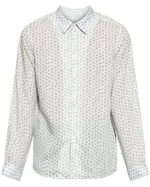 Paul Smith Ps Paul Smith Micro Floral Print Shirt - White