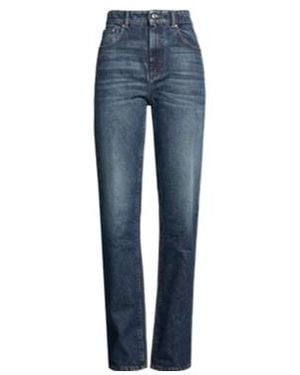 Sportmax Minimalist Dark Straight-Leg Jeans - Blue