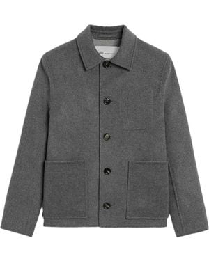 Ami Paris Blouson Boule Boutonné - Gray