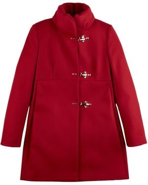 Fay Virginia Hook-Closure Coat - Red
