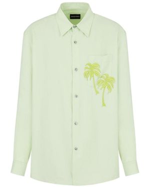 Emporio Armani Light Mint Longsleeve Shirt - Green