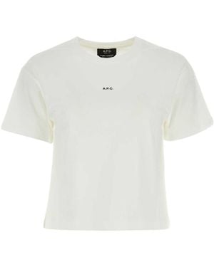A.P.C. Crewneck Short-Sleeved T-Shirt - White