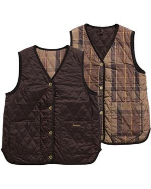 Barbour Reversible Quilted Gilet - Brown