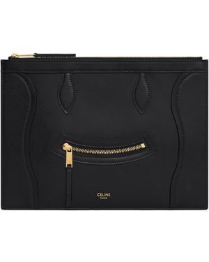 Celine Medium Pouch - Black