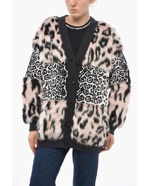 Stella McCartney Animal Print Cardigan - Black