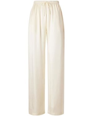 Sharon Wauchob Tuileries Satin Straight-Leg Trousers - White