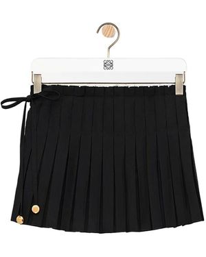 Loewe Pleated Shorts - Black