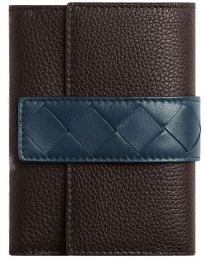 Bottega Veneta Intrecciato Strap Wallet - Blue